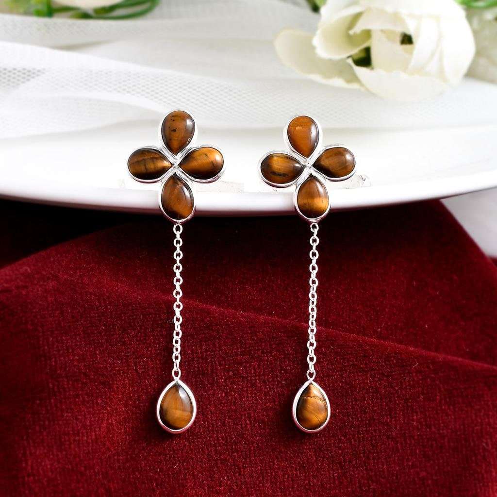 Natural Sunstone Earrings Top Quality 925 Silver Earrings Sunstone Gemstone Handmade Sunstone Sterling Silver Earrings